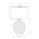 Lighting, Table Lamp, Resin, Contemporary - Brown