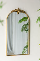 Arched Wall Mirror With Metal Frame, Wall Mirror For Living Room by Unique Piece Furniture