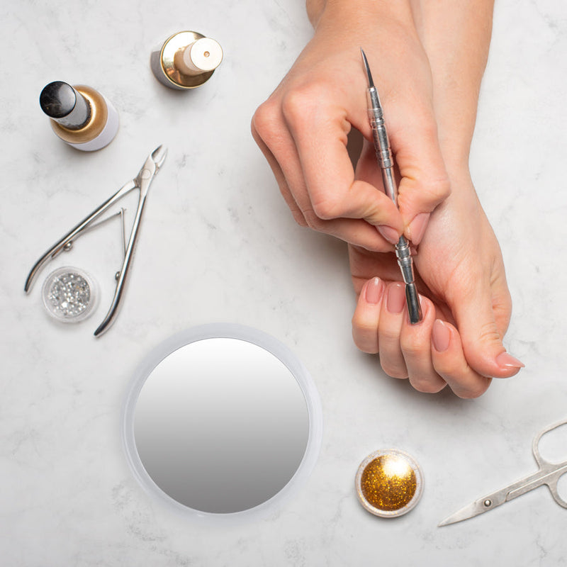 Travel Mirror with Magnification & Suction Cup