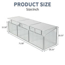 Polycarbonate Greenhouse For Outdoors In Winter - Silver by HouseOfZazla