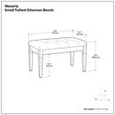Waverly - Upholstered Tufted Ottoman Bench