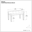 Waverly - Upholstered Tufted Ottoman Bench by Unique Piece Furniture