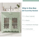 Modern Bathroom Vanity With Tempered Glass Doors by HouseOfZazla