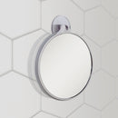 Compact Shower Mirror with Magnification & Suction Cup