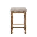 Farsiris - Weathered Counter Height Stool (Set 2) - Beige