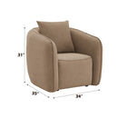 Keith - Chair With 1 Matching Color Toss Pillows by Unique Piece Furniture