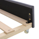 Upholstered Bed With Storage And Twin Trundle, USB Charging Ports