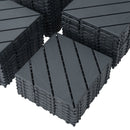 Durable Plastic Interlocking Deck Tiles, Waterproof Outdoor And Indoor Use by HouseOfZazla