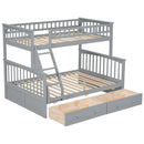 Bunk Bed With Drawers, Convertible Storage Bed by HouseOfZazla