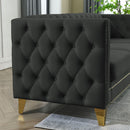 Upholstered Couch Sofa With Button Tufting For Living Room by HouseOfZazla