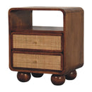 Larissa - 2 Drawer Nightstand - Brown by Unique Piece Furniture