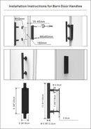 12FT Wood Double Sliding Barn Door Hardware