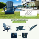 Adirondack Chair with Foldable Design and Built-In Cup Holder by HouseOfZazla