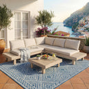 Topia Acacia 4-Pieces Sofa Sectional Set
