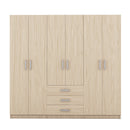 6-Doors Wooden Wardrobe Storage for Bedroom