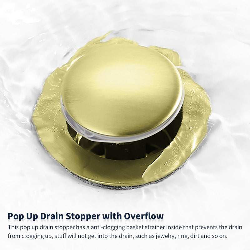 2-Handle Heavy Duty Bathroom Faucet with Drain and Supply Kits, Modern Style Lavatory Deck Mounted Faucet Brushed Nickel 4001-NA