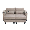Convertible Chaise Lounge Sofa Chair With USB Ports, Cup Holders, Phone Holder And Storage by HouseOfZazla