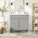 Bathroom Vanity With Top Sink, 2 Drawers And Tip Out Drawer