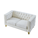 3-seater + 2-seater Combination sofa.BEIGE VELVET