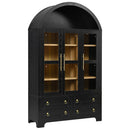 K&K 72.8" Tall Arched Pantry Cabinet