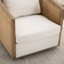 Barrel, Comfy Round Accent Sofa Chair With 360 Degree Swivel, Leisure Arm by HouseOfZazla