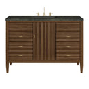 James Martin Myrrin 48" Single Bathroom Vanity, Mid-Century Walnut