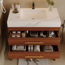 29.9" Modern Free-standing Bathroom Vanity with Sintered Stone Top