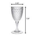 Diamond Cut Plastic Wine Glasses (Set of 4) by HouseOfZazla