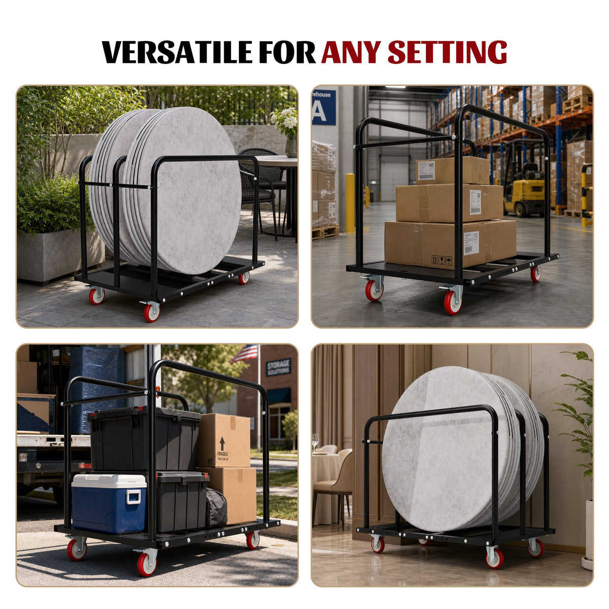 1000LBS Heavy Duty 2-in-1 Table Dolly, photo 5 of 10