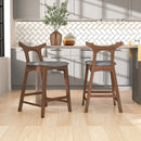Hester - Upholstered, Square Bar Chair (Set of 2) by HouseOfZazla