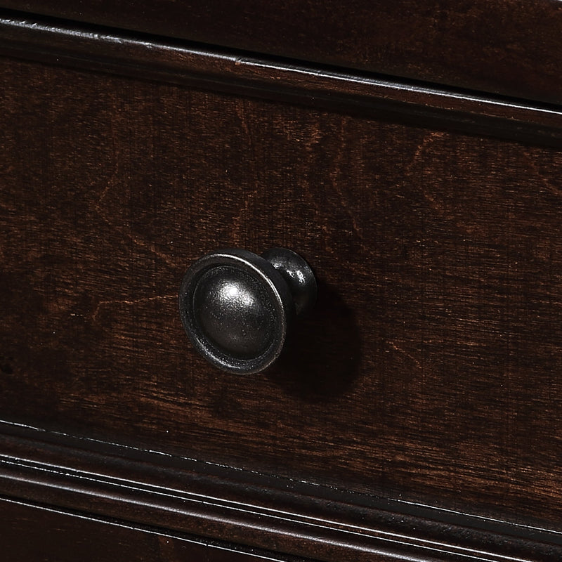 63" Pine Wood Console Table with 4 Drawers and 1 Bottom Shelf for Entryway Hallway Easy Assembly 63 inch Long Sofa Table Light Espresso