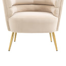Accent Chair, leisure single chair with Golden feet