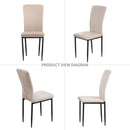 Velvet Dining Chairs For Dining Room (Set of 4) by HouseOfZazla