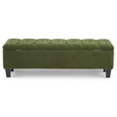 Ottoman Bench & Storage - Green
