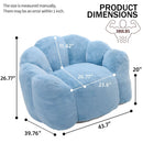 Lotus Style Compression Sofa With Pull Ring by Unique Piece Furniture