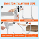 Dock Ladder, 43''-51'' Adjustable Height, 6 Steps with Dual Handrails by HouseOfZazla