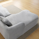 Modular L-Shape Sectional Sofa With Curved Chaise by HouseOfZazla