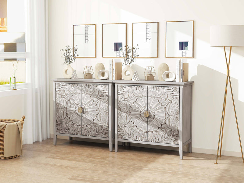 2 Door Cabinet, American Furniture, Suitable for Bedroom, Living Room, Study