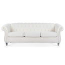 Rolled Arm Chesterfield 3 Seater Sofa by Unique Piece Furniture
