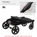 PawHut Foldable Doggy Stroller for Medium Large Dogs and Cats
