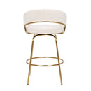 Jie - Glam Fixed Height Counter Stool (Set of 2)