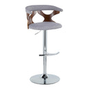 Gardenia - Mid Century Modern Adjustable Barstool With Swivel With Rounded T Footrest (Set of 2) by HouseOfZazla
