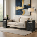 Farmhouse Nightstand, Charging Station & Storage by HouseOfZazla