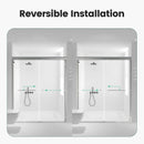 Semi-Frameless Double Sliding Shower Door, Bypass Shower Door, 1 / 4" (6Mm) Thick SGCC Tempered Glass Door by HouseOfZazla