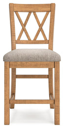 Havonplane - Upholstered Barstool (Set of 2) - Brown