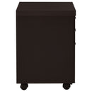 3 Drawer File Cabinetб Compact Office Storage For Home - Brown