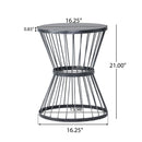 Lassen - Modern Outdoor Side Table With Hourglass Design