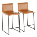 Mara - Upholstered Contemporary Counter Stool (Set of 2) by HouseOfZazla