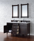 James Martin Brittany 60" Double Bathroom Vanity, Burnished Mahogany