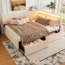 Full Size Upholstered Cloud Bed Frame with Headboard